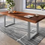 SAM_NEU-Esszimmer-Baumkante-Tische-Titan-Nuss-U-Gestell-Silber-240×120-ML_Titan_240_nuss_U_silber_02