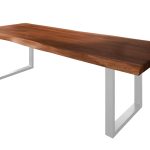 SAM_NEU-Esszimmer-Baumkante-Tische-Titan-Nuss-U-Gestell-Silber-260×120-ML_Titan_260_nuss_U_silber_01