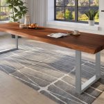 SAM_NEU-Esszimmer-Baumkante-Tische-Titan-Nuss-U-Gestell-Silber-350×120-ML_Titan_350_nuss_U_silber_02