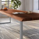 SAM_NEU-Esszimmer-Baumkante-Tische-Titan-Nuss-U-Gestell-Silber-350×120-ML_Titan_350_nuss_U_silber_04