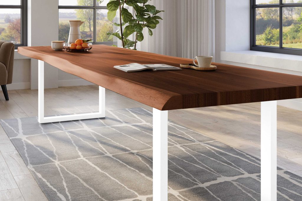 SAM_NEU-Esszimmer-Baumkante-Tische-Titan-Nuss-U-Gestell-WeiC39F-350×120-ML_Titan_350_nuss_U_weiC39F_04