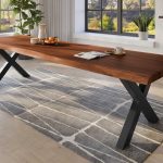 SAM_NEU-Esszimmer-Baumkante-Tische-Titan-Nuss-X-Gestell-Schwarz-350×120-ML_Titan_350_nuss_X_schwarz_02