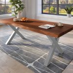 SAM_NEU-Esszimmer-Baumkante-Tische-Titan-Nuss-X-Gestell-Silber-240×120-ML_Titan_240_nuss_X_silber_02