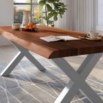 SAM_NEU-Esszimmer-Baumkante-Tische-Titan-Nuss-X-Gestell-Silber-240×120-ML_Titan_240_nuss_X_silber_04