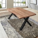SAM_NEU-Esszimmer-Baumkante-Tische-Xaver-Natur-Schwarz-200-Xaver_200_natur_schwarz_01