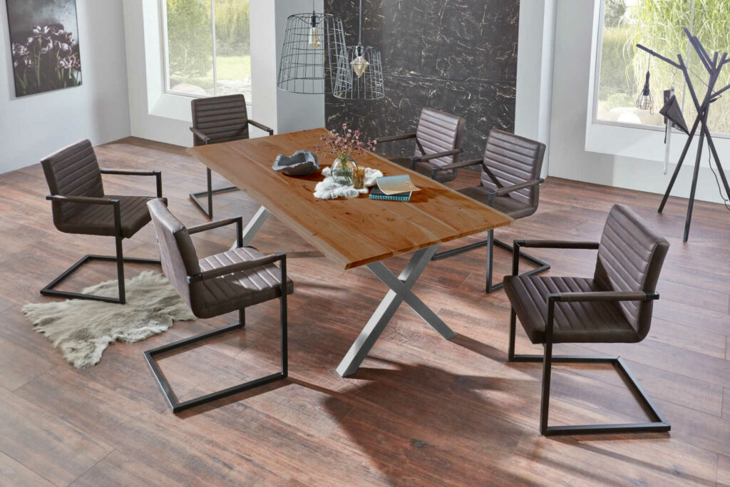 SAM_NEU-Esszimmer-Baumkante-Tische-Xaver-Nussbaum-Silber-280-Xaver_280_nuss_silber_07