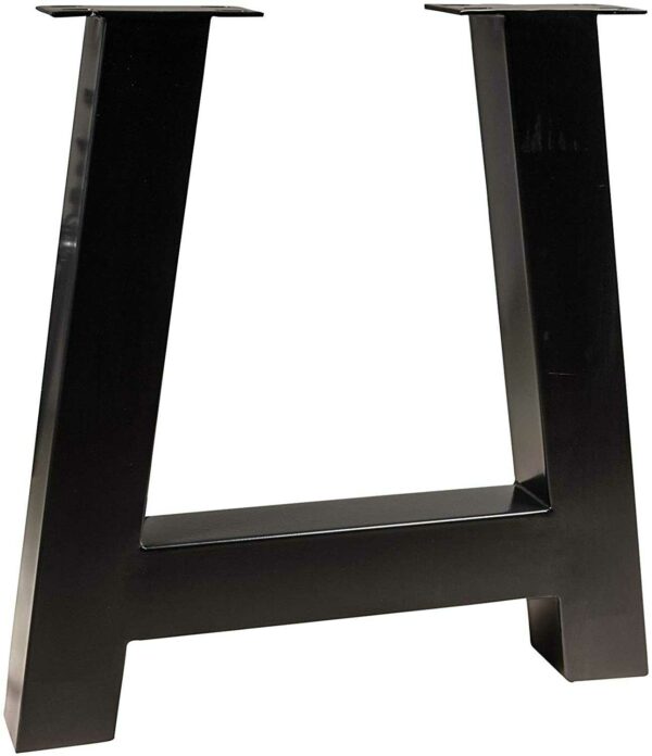 Baumkanten Essgruppe Akazie nussbaum 240 cm A-Gestell schwarz 11tlg. ADELAIDE