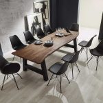SAM_NEU-Esszimmer-Baumkante-Tischgruppen-Adelaide-Nussbaum-Schwarz-280-Bild_01