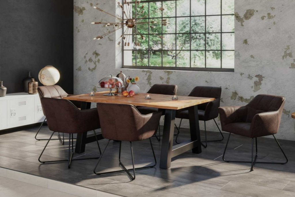 SAM_NEU-Esszimmer-Baumkante-Tischgruppen-Dora-Dora_Kirin-A-Gestell-schwarz-160-TG_Dora_Kirin_A_schwarz_160_01