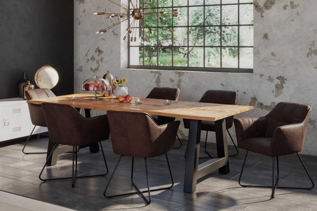 SAM_NEU-Esszimmer-Baumkante-Tischgruppen-Dora-Dora_Kirin-A-Gestell-schwarz-200-TG_Dora_Kirin_A_schwarz_200_01