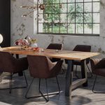 SAM_NEU-Esszimmer-Baumkante-Tischgruppen-Dora-Dora_Kirin-A-Gestell-schwarz-200-TG_Dora_Kirin_A_schwarz_200_01