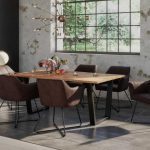 SAM_NEU-Esszimmer-Baumkante-Tischgruppen-Dora-Dora_Kirin-V-Gestell-schwarz-140-TG_Dora_V_schwarz_01
