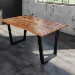 SAM_NEU-Esszimmer-Baumkante-Tischgruppen-Dora-Dora_Kirin-V-Gestell-schwarz-160-TG_Dora_V_schwarz_02