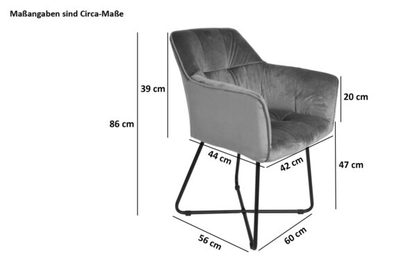 Baumkanten Essgruppe Mangoholz massiv 160 V-Gestell schwarz 7tlg. DORA
