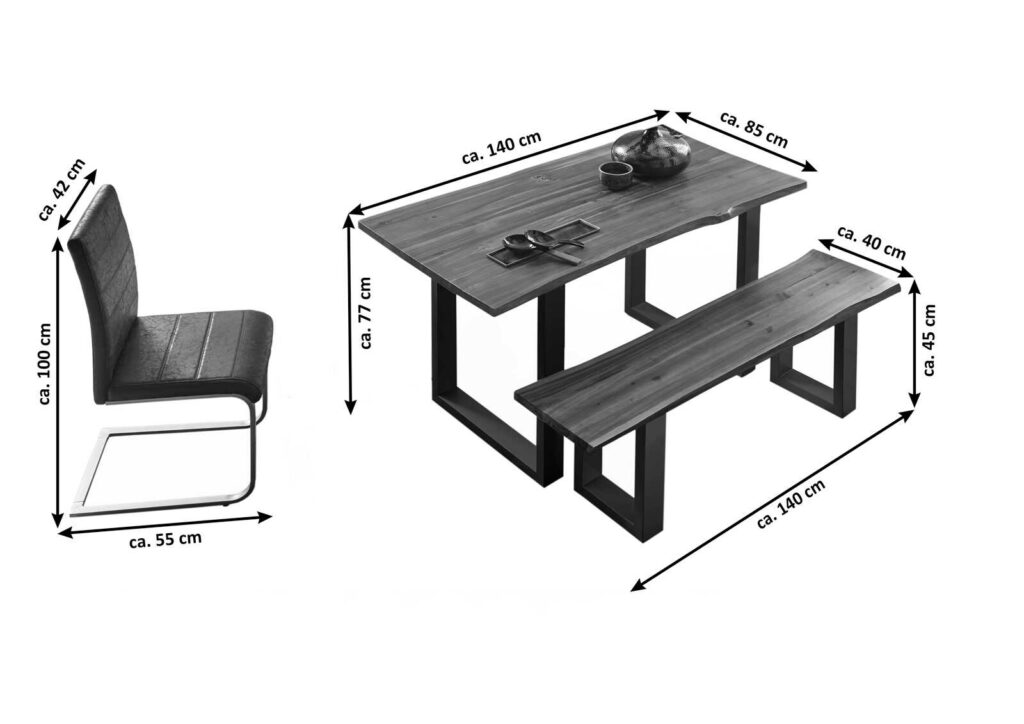 SAM_NEU-Esszimmer-Baumkante-Tischgruppen-Ina-silber-140-TG_Ida_weiss_silber_05