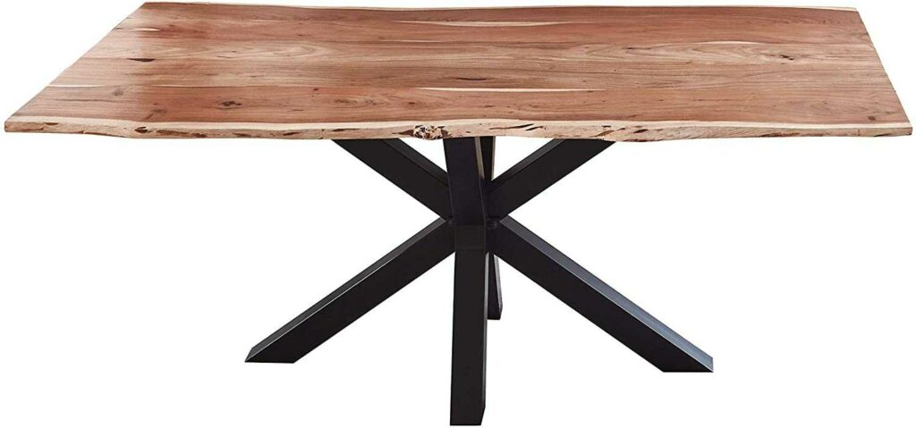 SAM_NEU-Esszimmer-Baumkante-Tischgruppen-Quincy-Natur-Schwarz-200-Essgruppe_Quincy_natur_schwarz_03