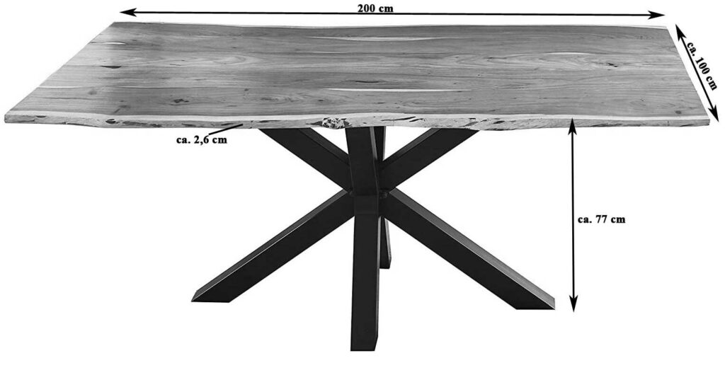 SAM_NEU-Esszimmer-Baumkante-Tischgruppen-Quincy-Natur-Schwarz-200-Essgruppe_Quincy_natur_schwarz_05