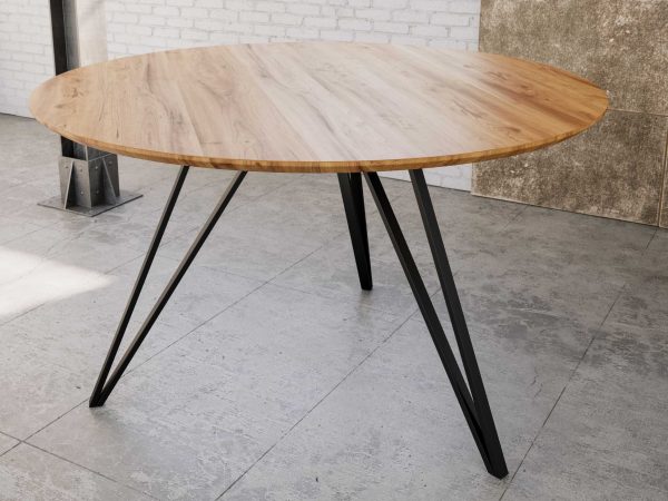 SAM NEU Esszimmer Esszimmertische Insa rund natur schwarz Insa 110 rund natur 01