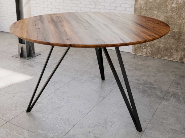 SAM NEU Esszimmer Esszimmertische Insa rund nussbaum schwarz Insa rund nussbaum 01