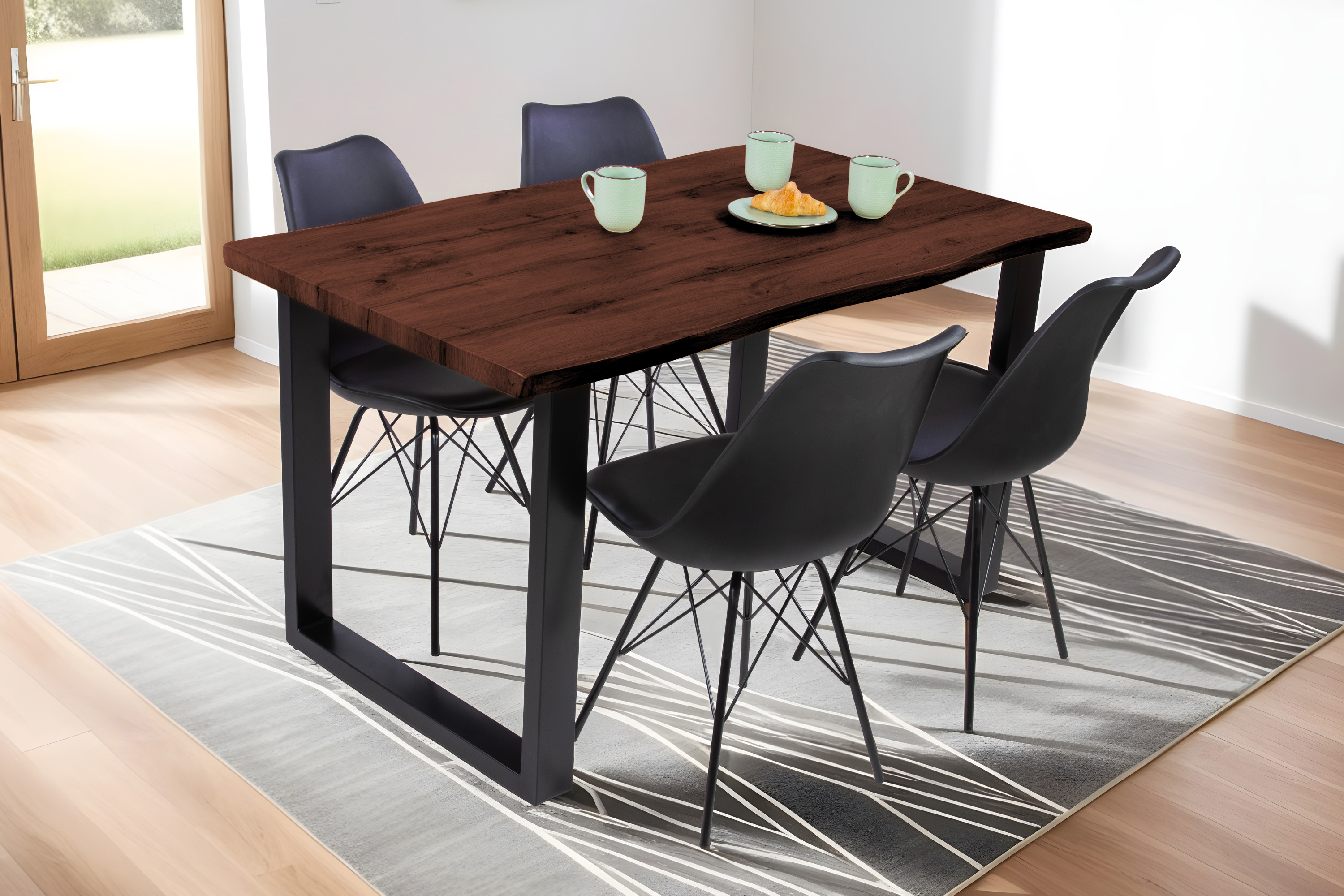 SAM_NEU-Esszimmer-Esszimmertische-Josy-BKT-U_Gestell_neu-140-Nuss-BKT_Nussbaum_Schwarz_Josy_04