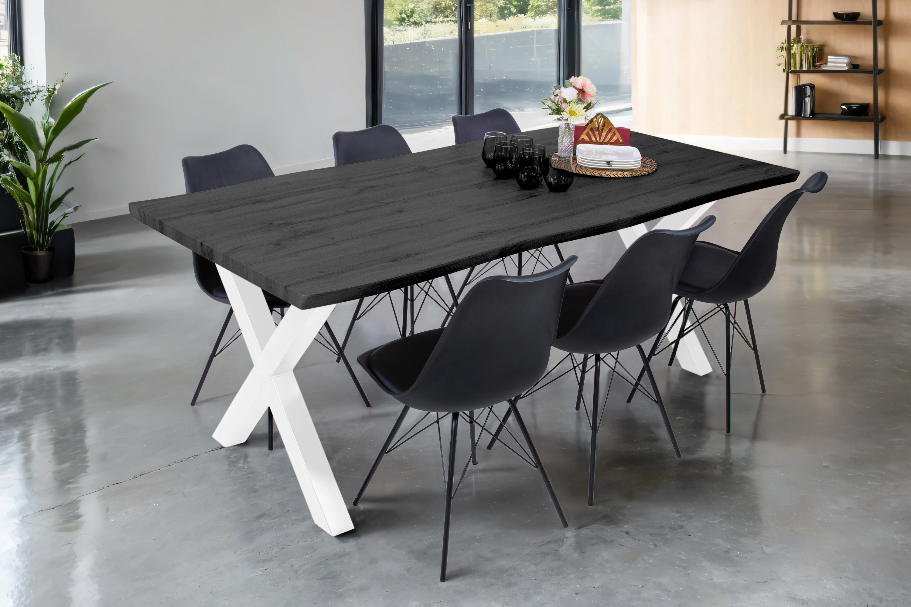 SAM_NEU-Esszimmer-Esszimmertische-Josy-BKT-x_gestell-weiss-200-Grau-BKT_Josy_04-14