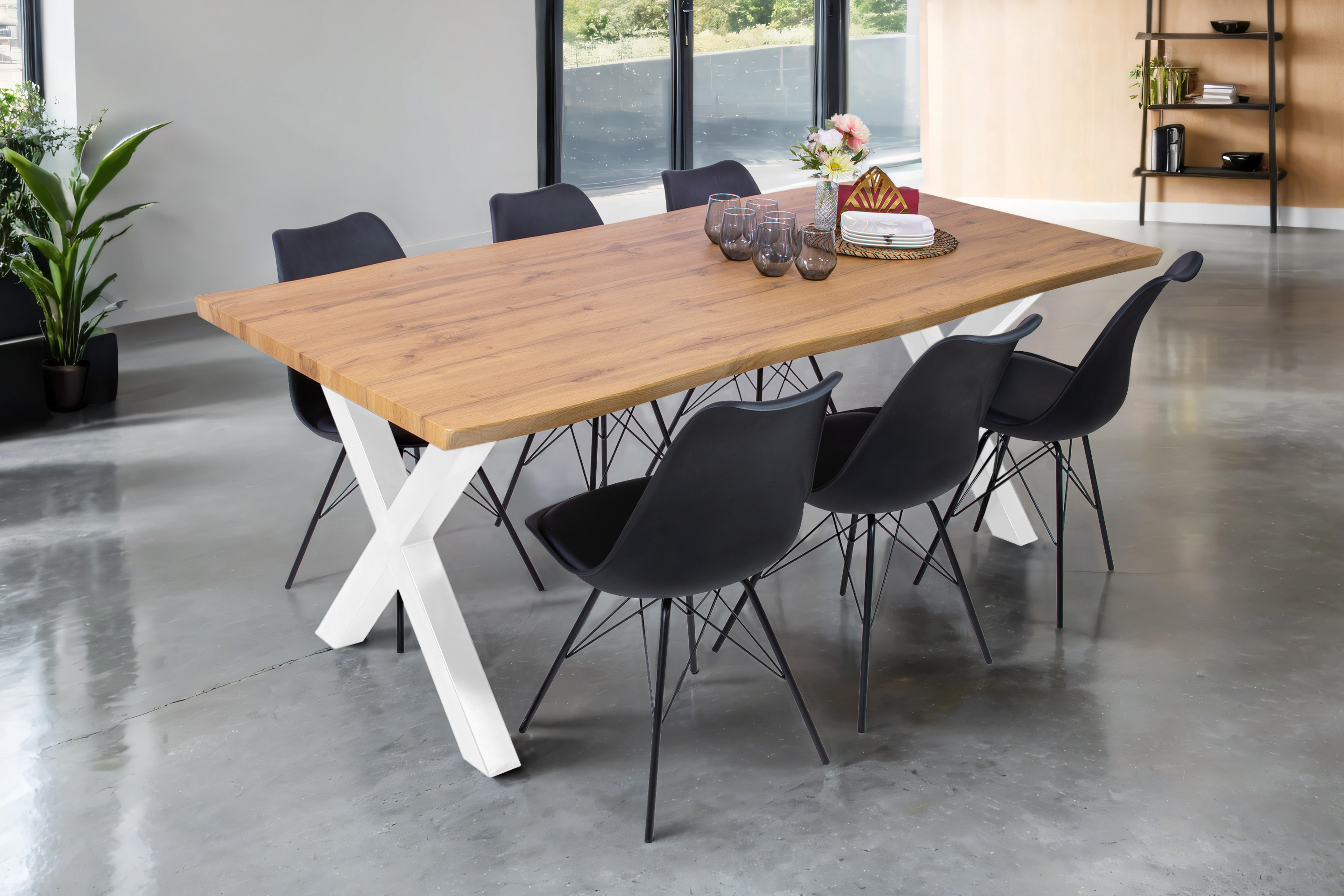 SAM_NEU-Esszimmer-Esszimmertische-Josy-BKT-x_gestell-weiss-200-Wildeiche-BKT_Josy_04-6