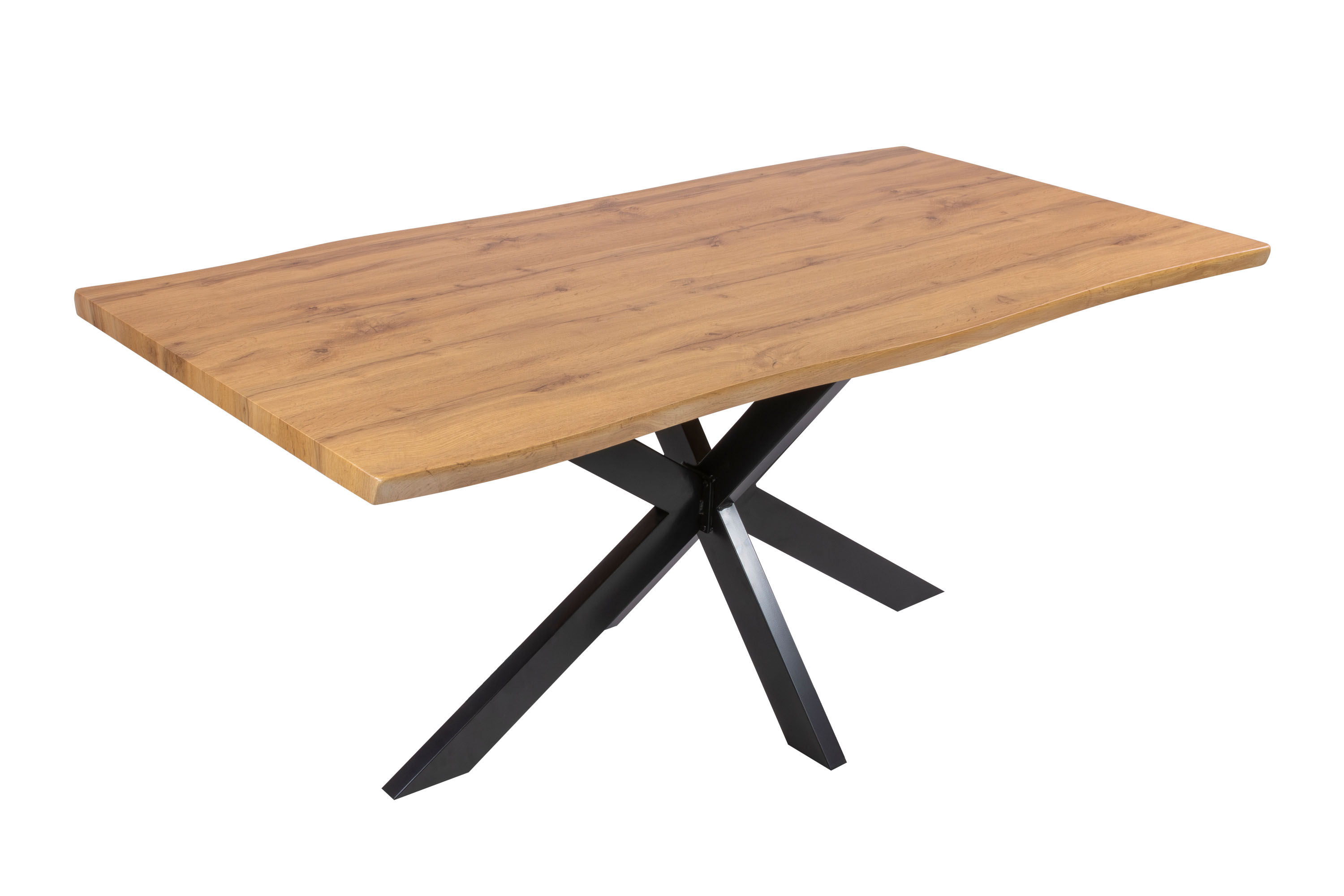 SAM_NEU-Esszimmer-Esszimmertische-Josy-spider-schwarz-180-BKT_Josy_wildeiche_02-28