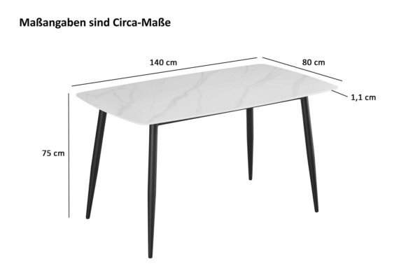 SAM NEU Esszimmer Esszimmertische Keramiktische Milano 140 BKT Milano 140 03 scaled