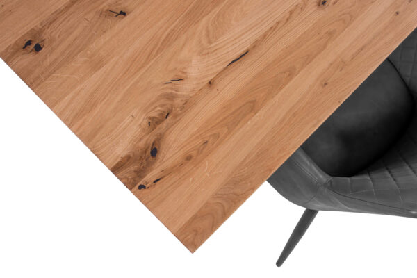 SAM NEU Esszimmer Esszimmertische Lotte Baumkantentische.de 160 silber x lotte 160x85 eiche x silber 05 scaled