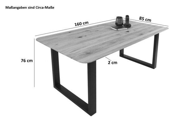 SAM NEU Esszimmer Esszimmertische Lotte Baumkantentische.de rund silber 160 BKT Tisch Lotte silber 03 scaled