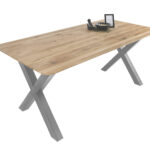 SAM_NEU-Esszimmer-Esszimmertische-Lotte-Baumkantentische.de-rund-x_gestell-silber-160-BKT_Lotte_silber_02