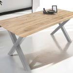 SAM_NEU-Esszimmer-Esszimmertische-Lotte-Baumkantentische.de-rund-x_gestell-silber-180-BKT_Lotte_silber_01