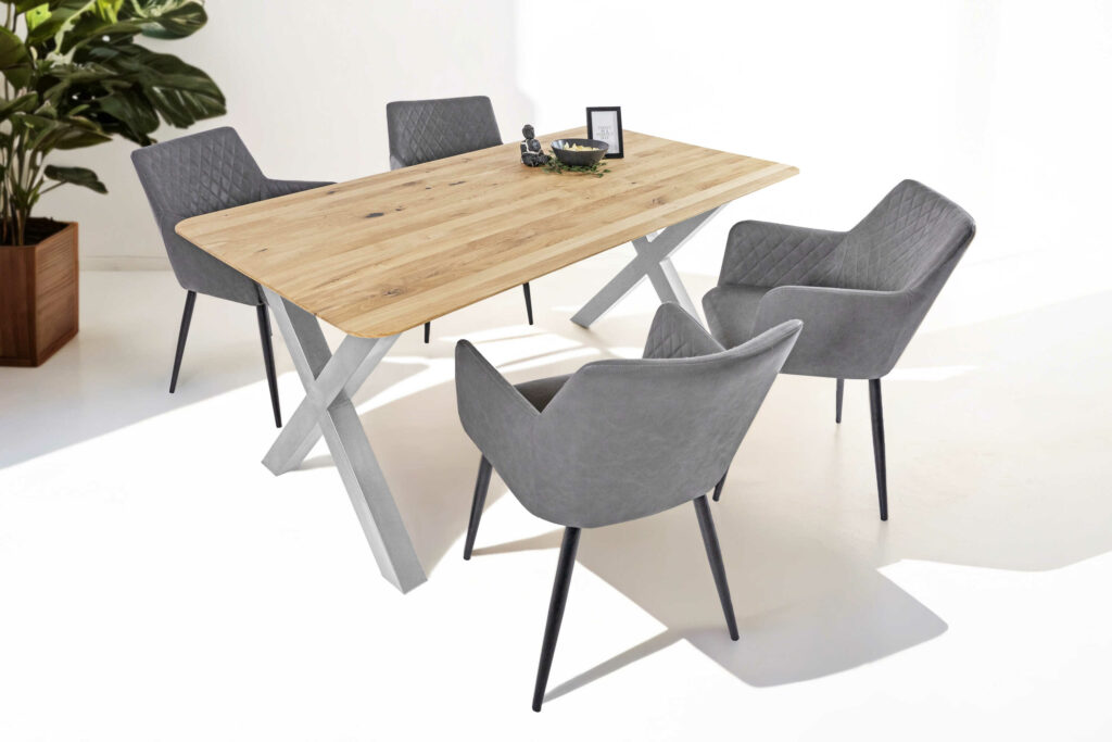 SAM_NEU-Esszimmer-Esszimmertische-Lotte-Baumkantentische.de-rund-x_gestell-silber-180-BKT_Lotte_silber_05