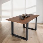 SAM_NEU-Esszimmer-Esszimmertische-Schweizer_Kante-U_Gestell-Atlanta-nussbaumfarben-schwarz-140-Bk_Schweizer_kante_140_nuss_schwarz_01