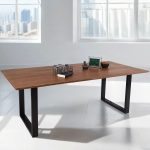 SAM_NEU-Esszimmer-Esszimmertische-Schweizer_Kante-U_Gestell-Atlanta-nussbaumfarben-schwarz-200-Bk_Schweizer_kante_200_nuss_schwarz_01