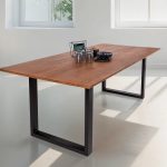 SAM_NEU-Esszimmer-Esszimmertische-Schweizer_Kante-U_Gestell-Atlanta-nussbaumfarben-schwarz-240-Bk_Schweizer_kante_240_nuss_schwarz_01
