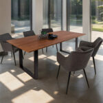 SAM_NEU-Esszimmer-Esszimmertische-Schweizer_Kante-U_Gestell-Atlanta-nussbaumfarben-schwarz-240-Bk_Schweizer_kante_240_nuss_schwarz_02
